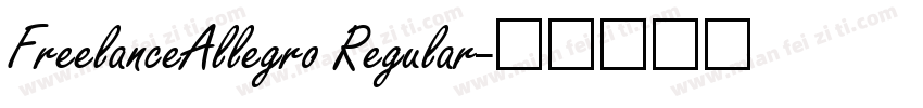 FreelanceAllegro Regular字体转换